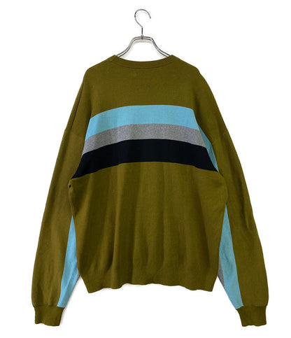 キャバン 長袖ニット Cotton Wide Border Knit      レディース SIZE L  CABaN