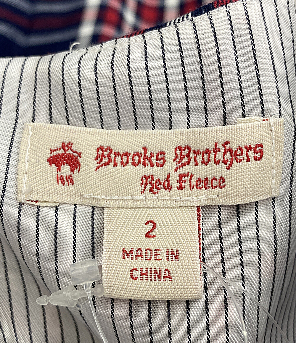 ブルックスブラザーズ  半袖ワンピース チェック柄      レディース SIZE 2  BROOKS BROTHERS