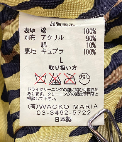 ワコマリア  ジップアップブルゾン ベロア ブラック       メンズ SIZE L  WACKO MARIA