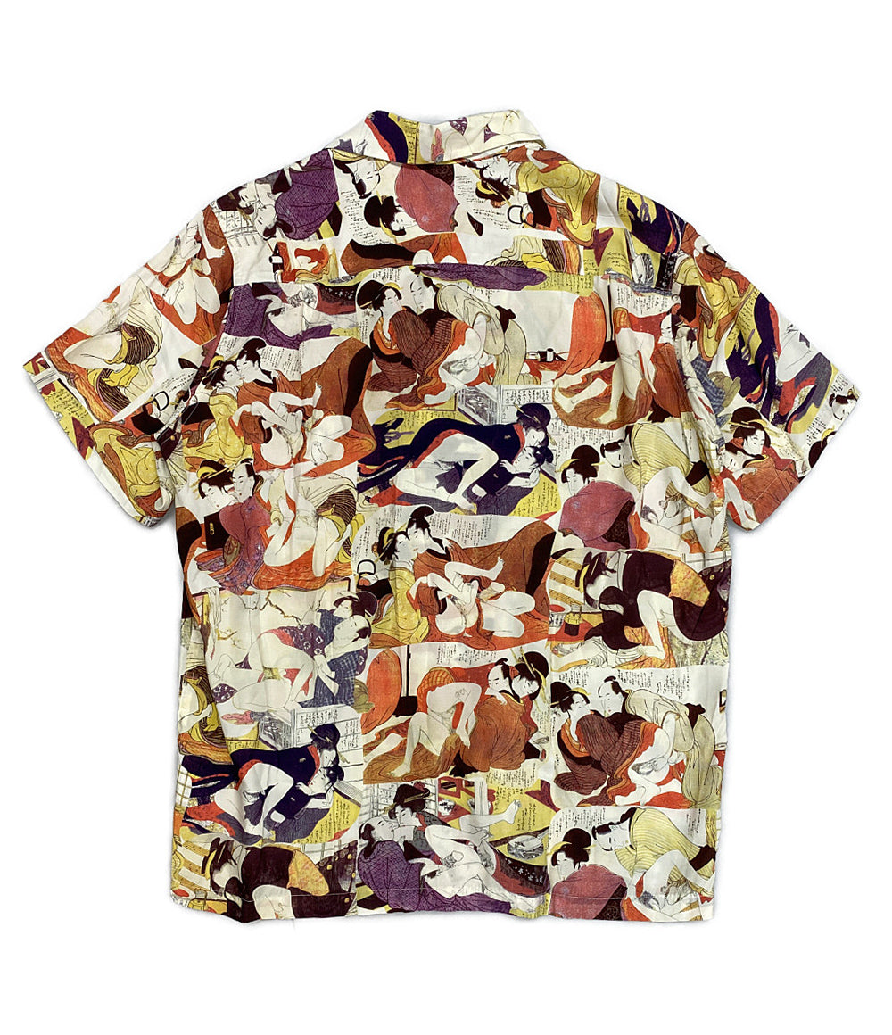 WACKO MARIA 半袖シャツ 春画 オープンカラー 19SS メンズ SIZE M