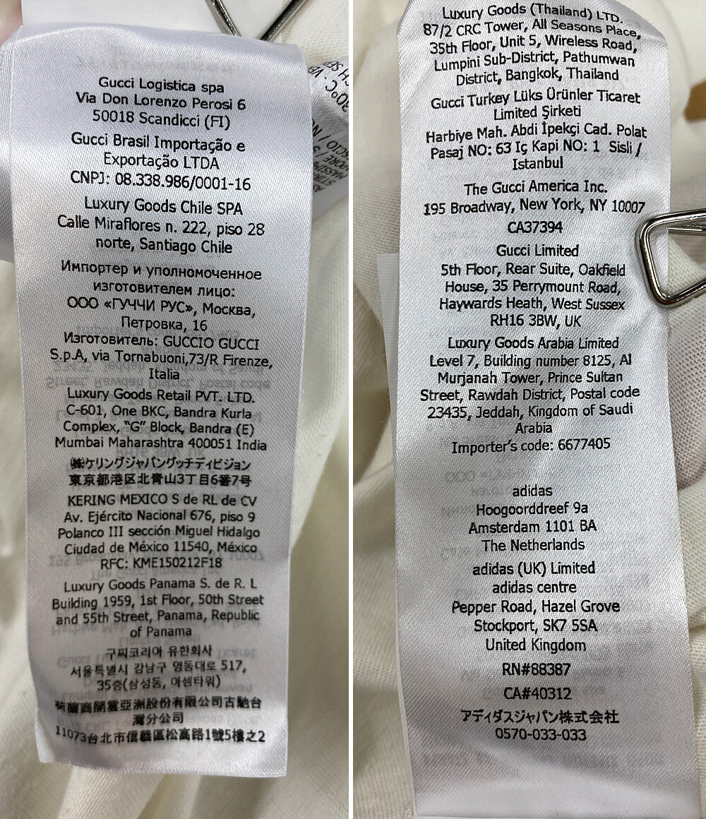 グッチ 美品 アディダス 半袖Ｔシャツ オフホワイト      メンズ SIZE XS  GUCCI×adidas