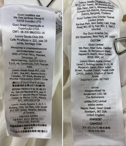 グッチ 美品 アディダス 半袖Ｔシャツ オフホワイト      メンズ SIZE XS  GUCCI×adidas