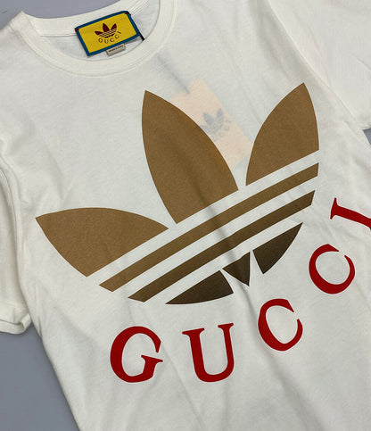 グッチ 美品 アディダス 半袖Ｔシャツ オフホワイト      メンズ SIZE XS  GUCCI×adidas