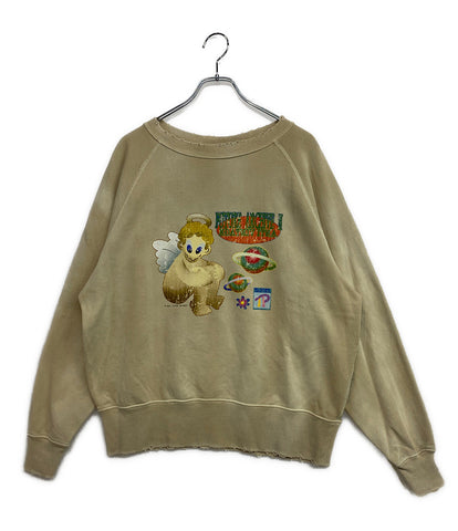 タッペイ フューチャーアーカイブ  DAMEGE FLOCKY PRINT CREWNECK SWEAT      メンズ SIZE L  Tappei×FUTURE ARCHIVE