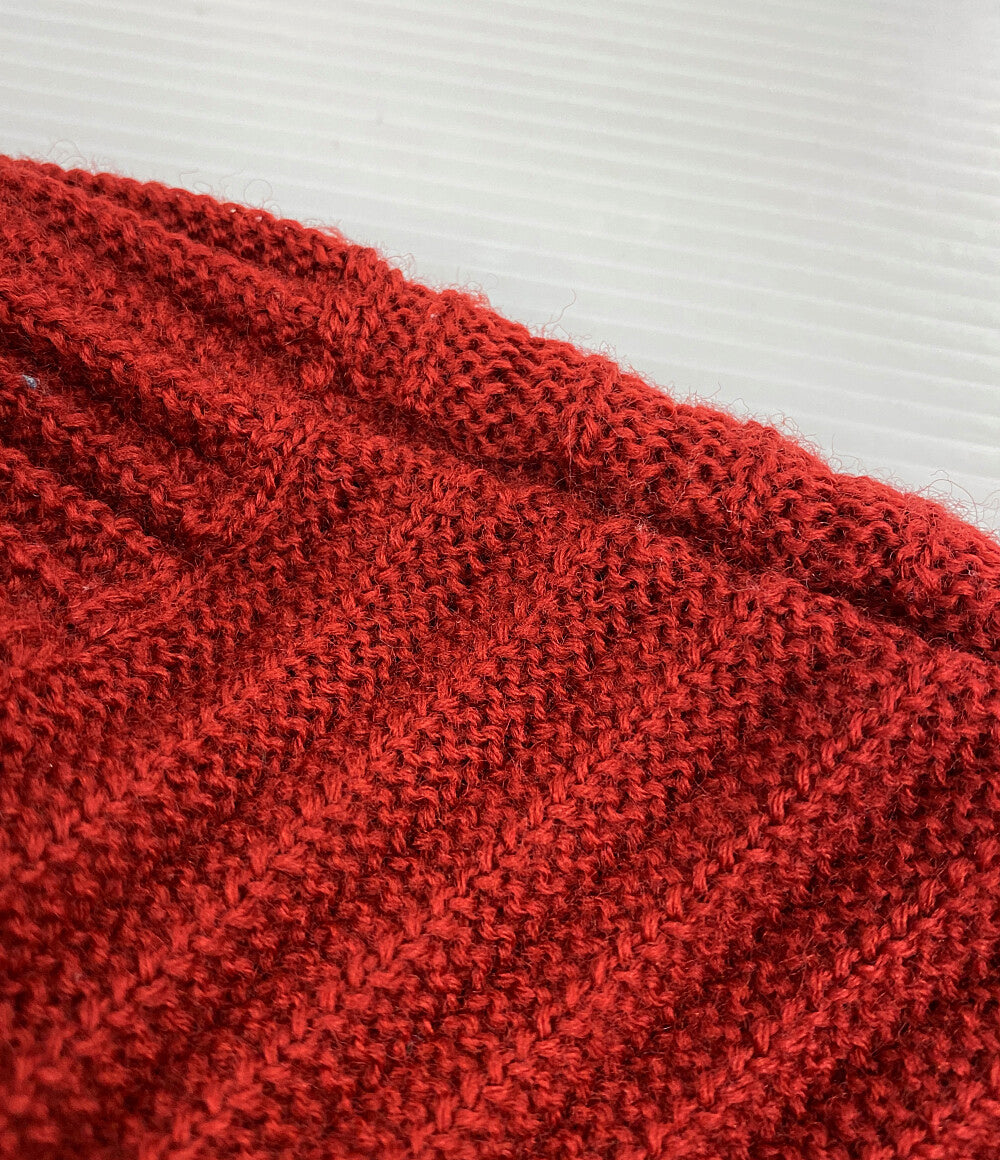 イッセイミヤケオムプリッセ プリーツニット レッド メンズ SIZE - ISSEY MIYAKE HOMME PLISSE