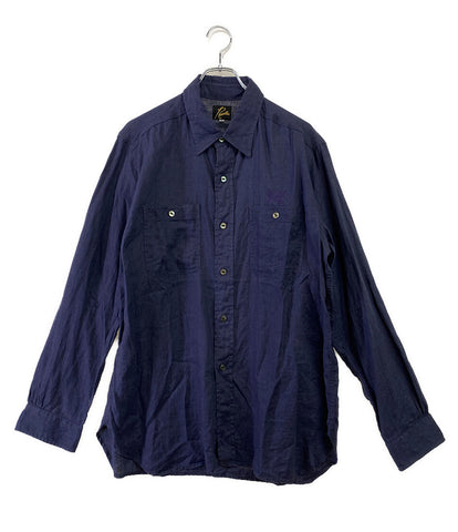 ニードルス  長袖リネンシャツ Work Shirt OT206      メンズ SIZE M  NEEDLES