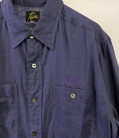 ニードルス  長袖リネンシャツ Work Shirt OT206      メンズ SIZE M  NEEDLES