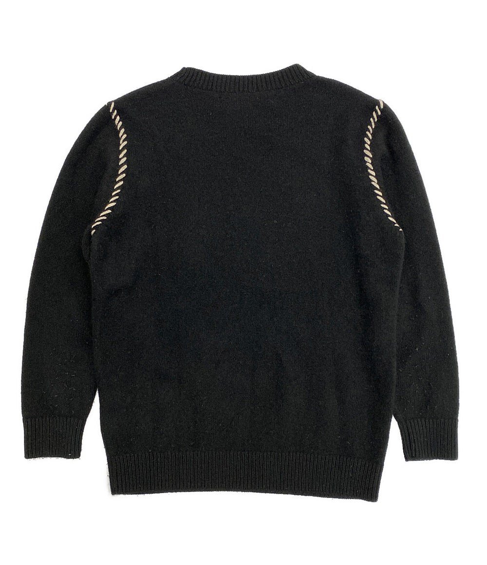 ジ エルダーステイツマン カシミヤステッチニット メンズ SIZE M The Elder Statesman