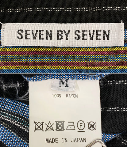 セブン バイ セブン  半袖シャツ ストライプ      メンズ SIZE M  SEVEN BY SEVEN