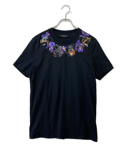 ジバンシィ  半袖Ｔシャツ ロットワイラーフラワーTシャツ      レディース SIZE S  GIVENCHY