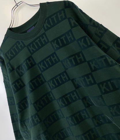 キス スウェット フロックド モノグラム      メンズ SIZE L  KITH