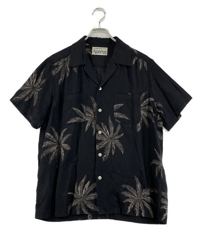 ワコマリア  半袖シャツ PALMS TREE HAWAIIAN SHIRT アロハシャツ 17SS     メンズ SIZE L  WACKO MARIA