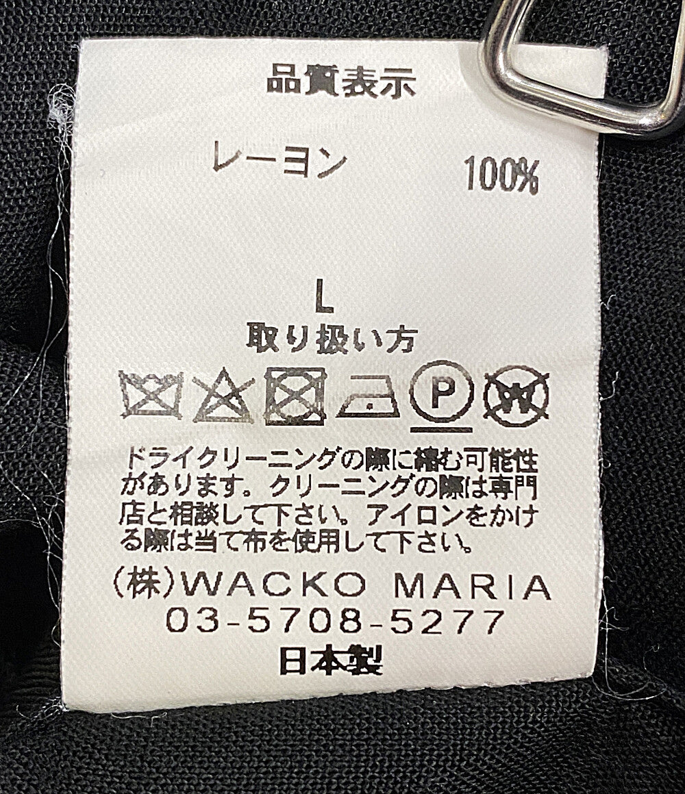 ワコマリア  半袖シャツ PALMS TREE HAWAIIAN SHIRT アロハシャツ 17SS     メンズ SIZE L  WACKO MARIA