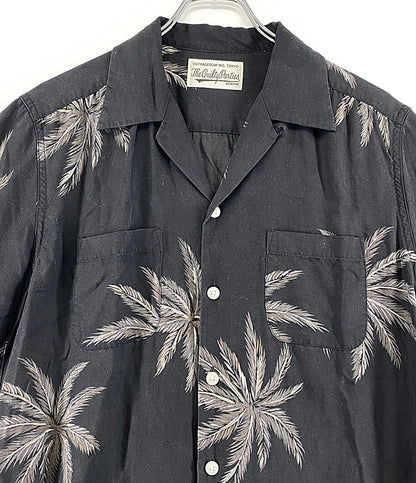 ワコマリア  半袖シャツ PALMS TREE HAWAIIAN SHIRT アロハシャツ 17SS     メンズ SIZE L  WACKO MARIA