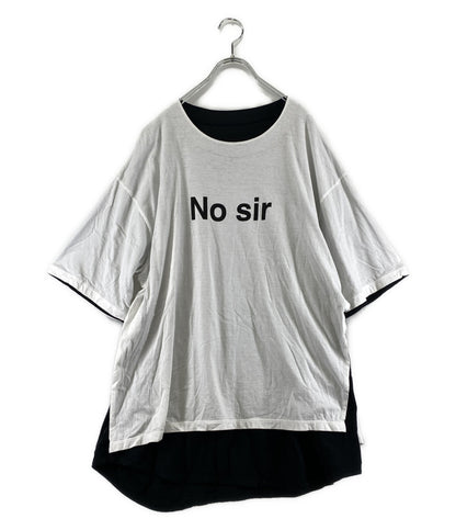 アンダーカバー  カットソー No Sir Yes Sir リバーシブル ホワイト ブラック 23AW     レディース SIZE 3  UNDERCOVER