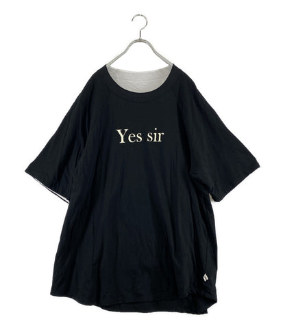 アンダーカバー  カットソー No Sir Yes Sir リバーシブル ホワイト ブラック 23AW     レディース SIZE 3  UNDERCOVER