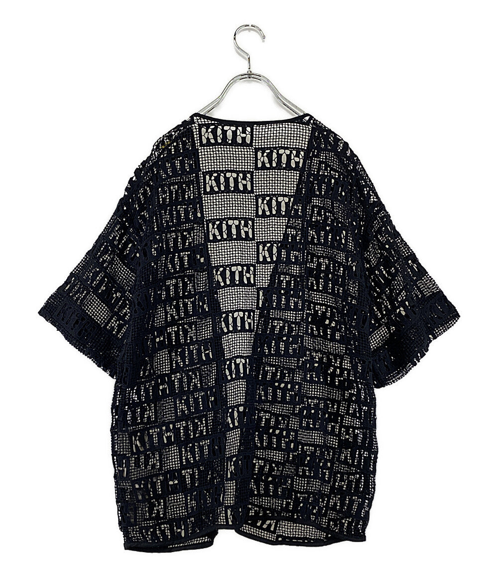 KITH キス 半袖カーディガン ロゴレース レディース SIZE L