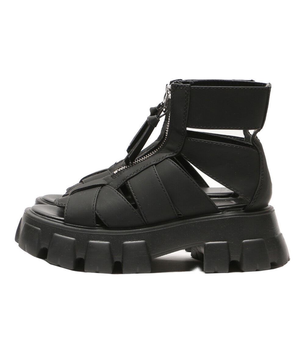 ジーナシス  サンダル zip グラディエ-タ-サンダル      レディース SIZE M  JEANASIS