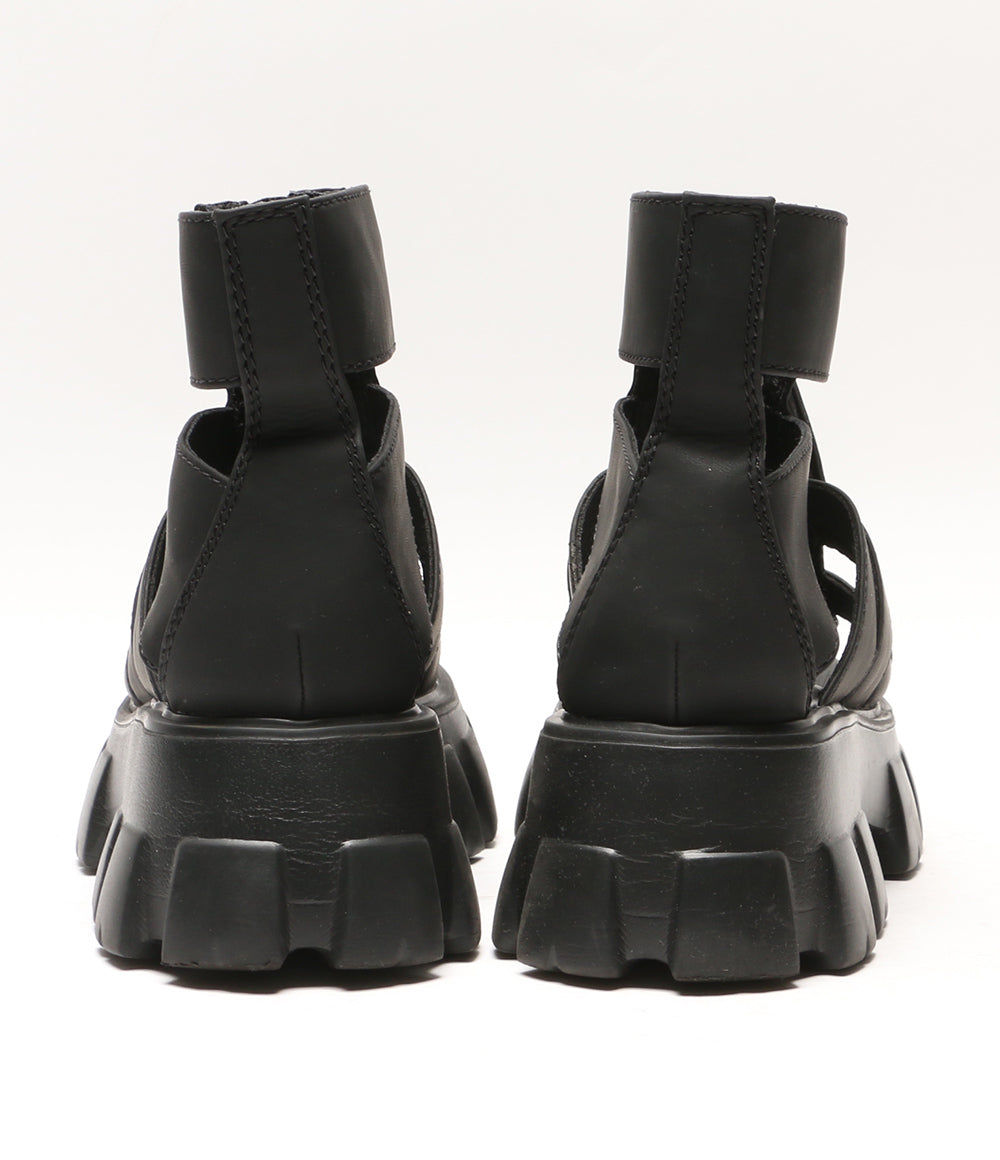 ジーナシス  サンダル zip グラディエ-タ-サンダル      レディース SIZE M  JEANASIS