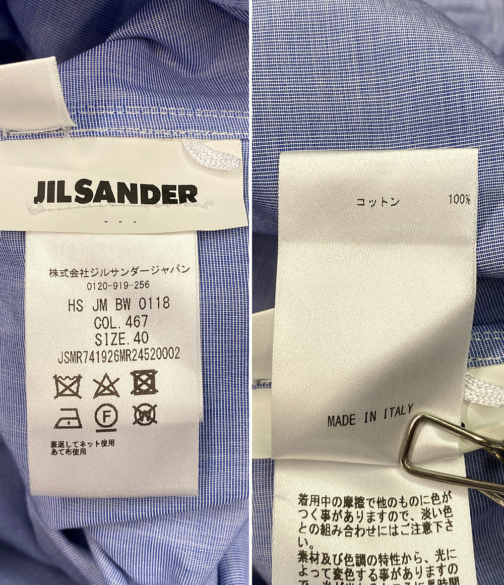 ジルサンダー  エポレット付バンドカラーロングシャツ      メンズ SIZE 40  Jil sander