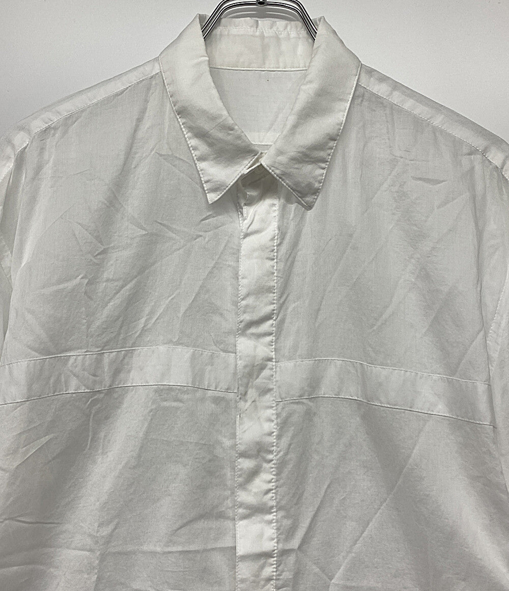 JOHN LAWRENCE SULLIVAN 長袖シャツ Cotton voile cross shirt メンズ