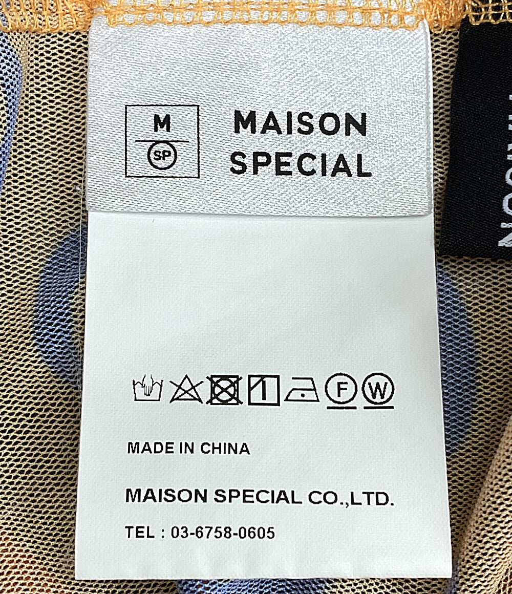 メゾンスペシャル カットソー フラワープリントスリットスリーブTシャツ      レディース SIZE F  MAISON SPECIAL