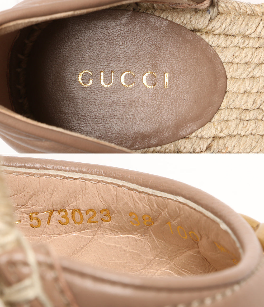 グッチ  その他靴 GGマーモント エスパドリーユヒールサンダル 573023      レディース SIZE 38  GUCCI