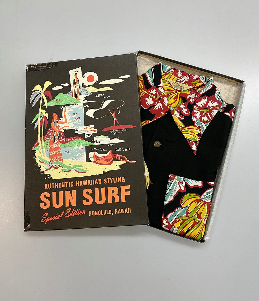 SUN SURF アロハシャツ 半袖 メンズ SIZE XS サンサーフ