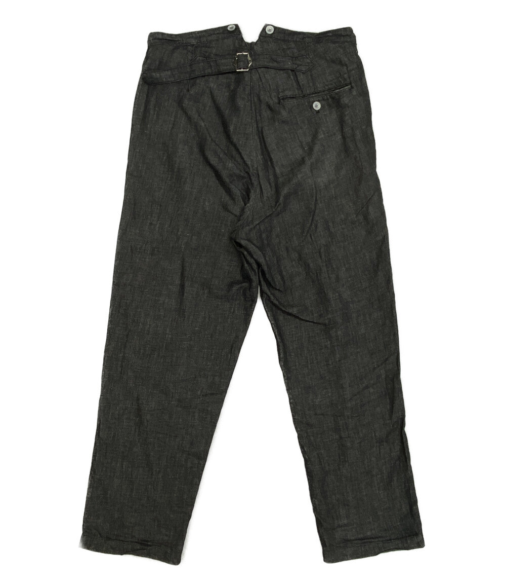 エゴトリッピング パンツ LINEN DENIM WORK TROUSERS 626001 メンズ