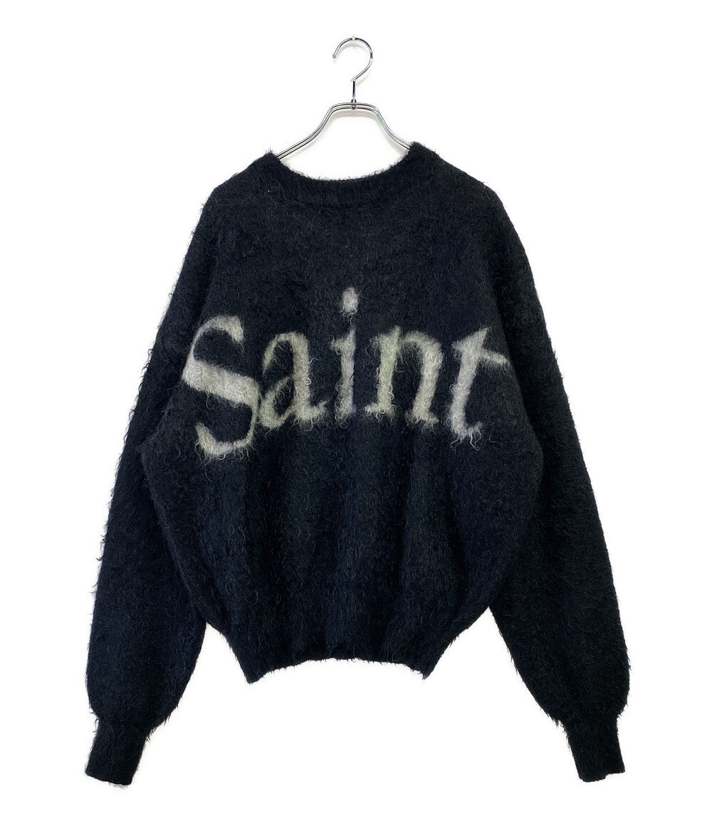 セントマイケル ロゴニット SAINT CREW NECK KNIT 23aw     メンズ SIZE L  SAINT MX6