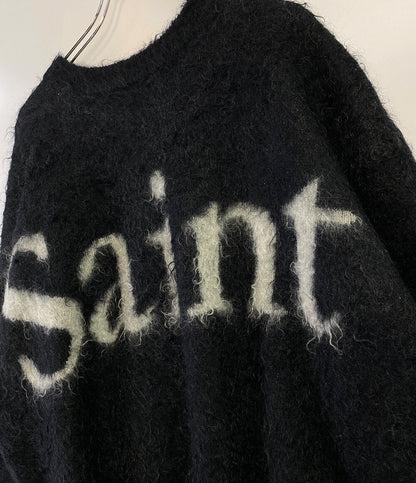 セントマイケル ロゴニット SAINT CREW NECK KNIT 23aw     メンズ SIZE L  SAINT MX6