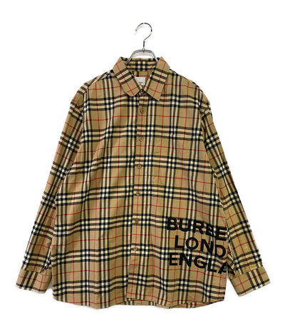 バーバリー  長袖シャツ チェックロゴシャツ 20aw     メンズ SIZE XL  BURBERRY