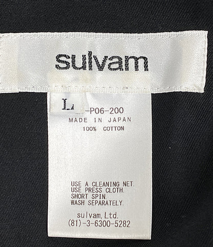 サルバム  パンツ ブラック mt‐p06-200 配色ステッチサルエル 24SS     メンズ SIZE L  SULVAM