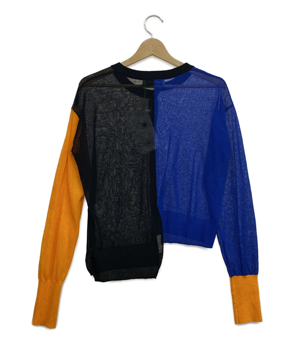 へリン ドット サイ カーディガン Asymmetry color cardigan     530HST70-0810-1 レディース SIZE FREE  HeRIN.CYE