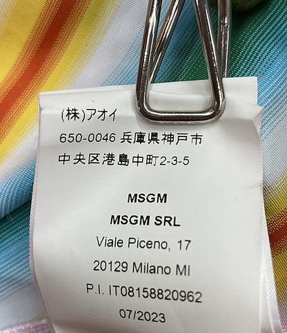 エムエスジーエム  長袖シャツ グラデーションストライプシャツ      レディース SIZE 40  MSGM