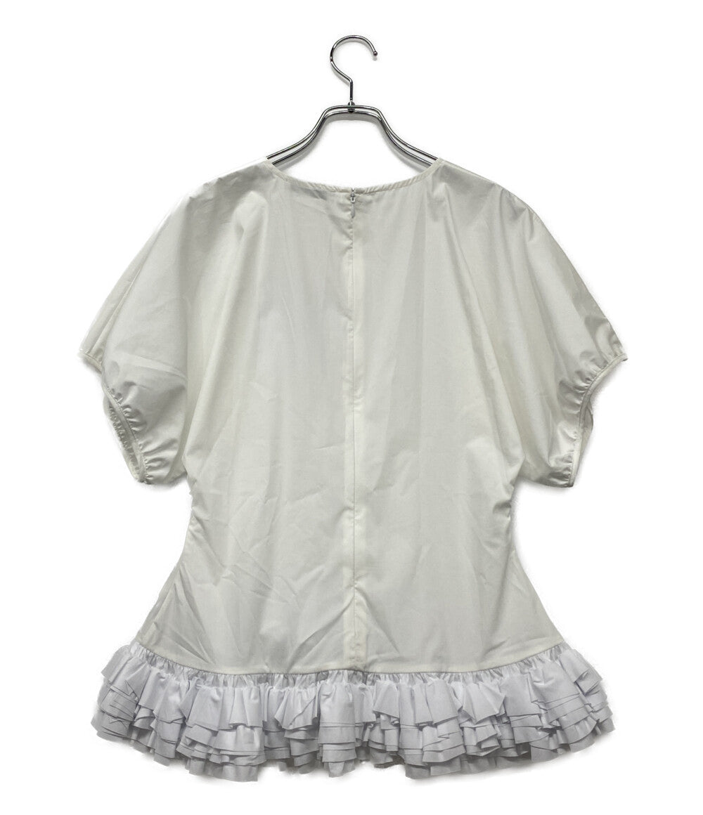 美品 モリーゴダード カットソー フリル切替 レディース SIZE UK6 MOLLY GODDARD