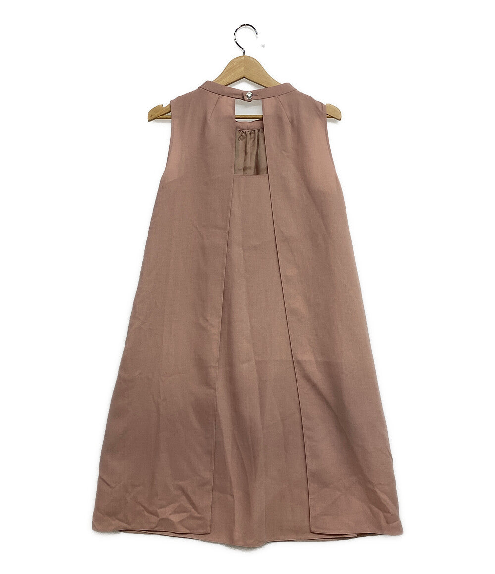 FOXEY フォクシー ウールポリノースリーブワンピ 35300-S0FZ21T レディース SIZE 38