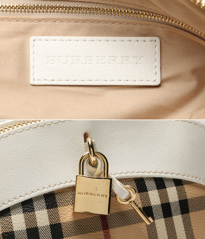 バーバリー  ショルダーバッグ ノバチェック レザー切替ショルダーバッグ      レディース   BURBERRY