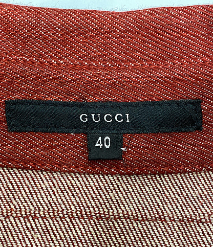 グッチ  デニムジャケット 赤 レディース      レディース SIZE 40  GUCCI