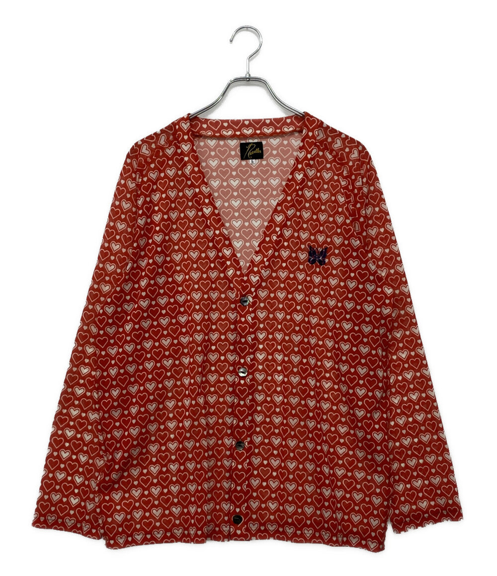 ニードルス  カーディガン V NECK POLY MESH CARDIGAN      メンズ SIZE L  NEEDLES