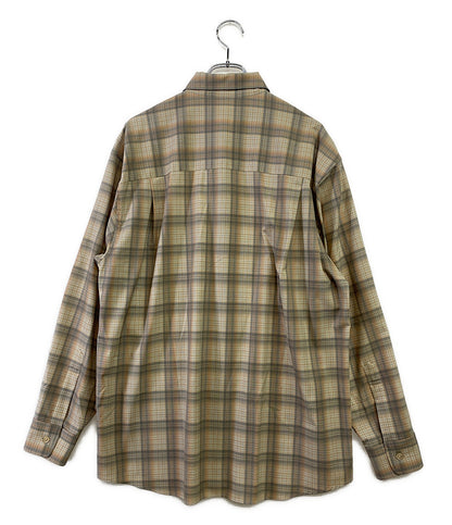 オーラリー  長袖シャツ SUPER LIGHT WOOL CHECK SHIRTS 22AW     メンズ SIZE 4  AURALEE