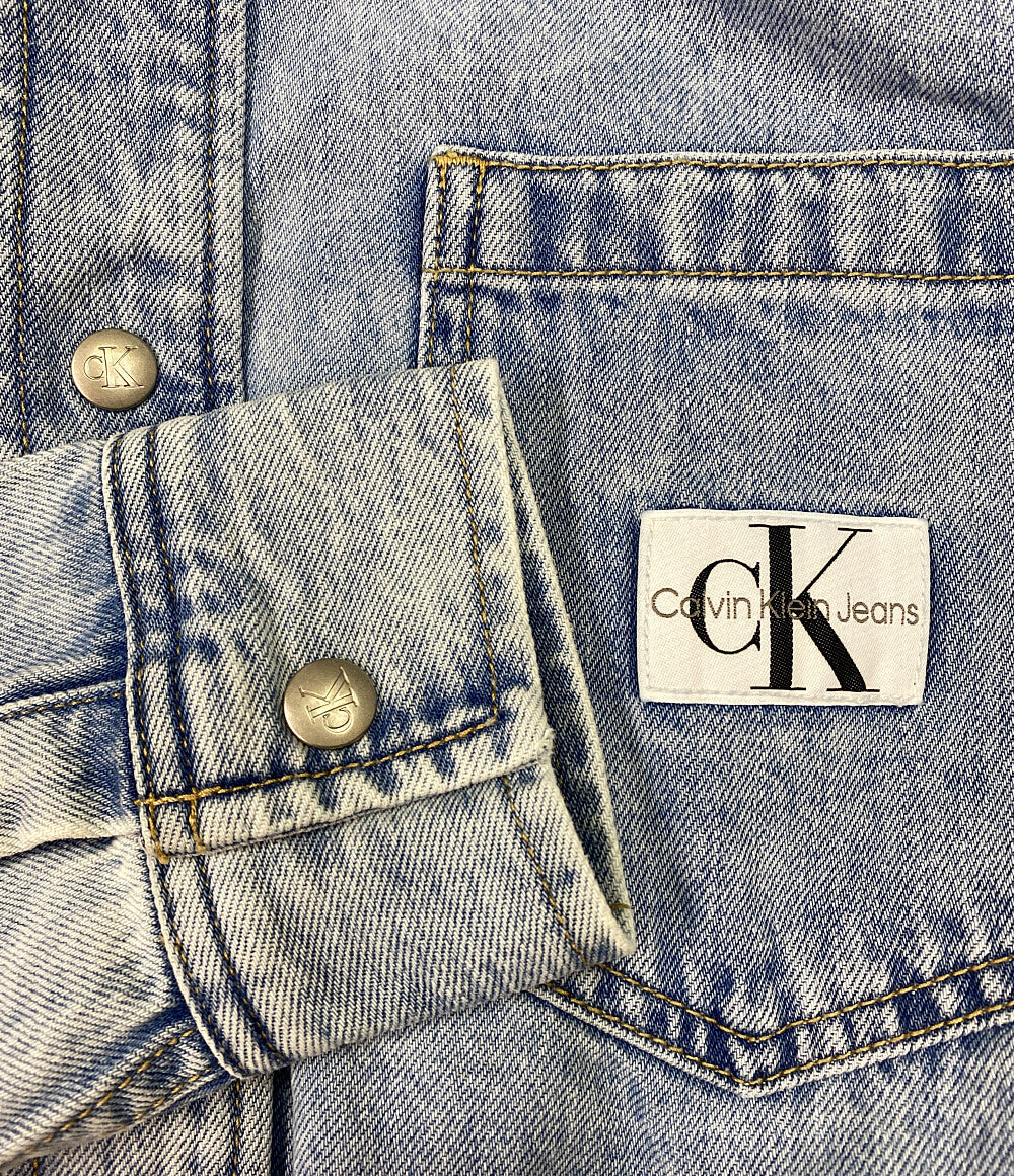 カルバンクライン  長袖デニムシャツ OVER SIZED DENIM SHIRT      メンズ SIZE XS  calvin klein