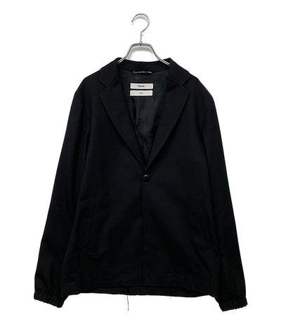 オーエーエムシー  ジャケット ブラック POLI JACKET ポリエステルテーラードジャケット      メンズ SIZE MEDIUM  OAMC