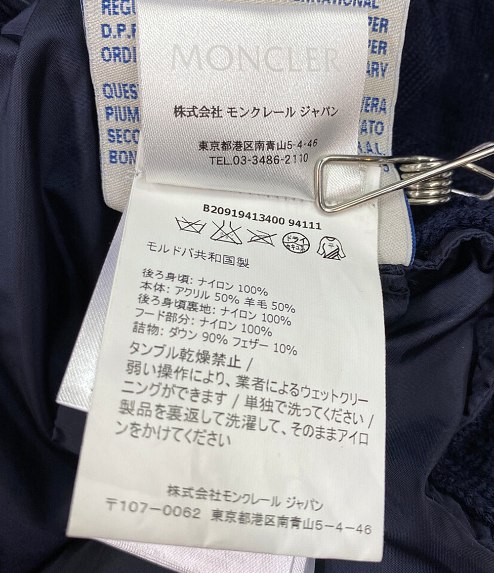 モンクレール  ダウンベスト ニット切替 フード      メンズ SIZE XL  MONCLER