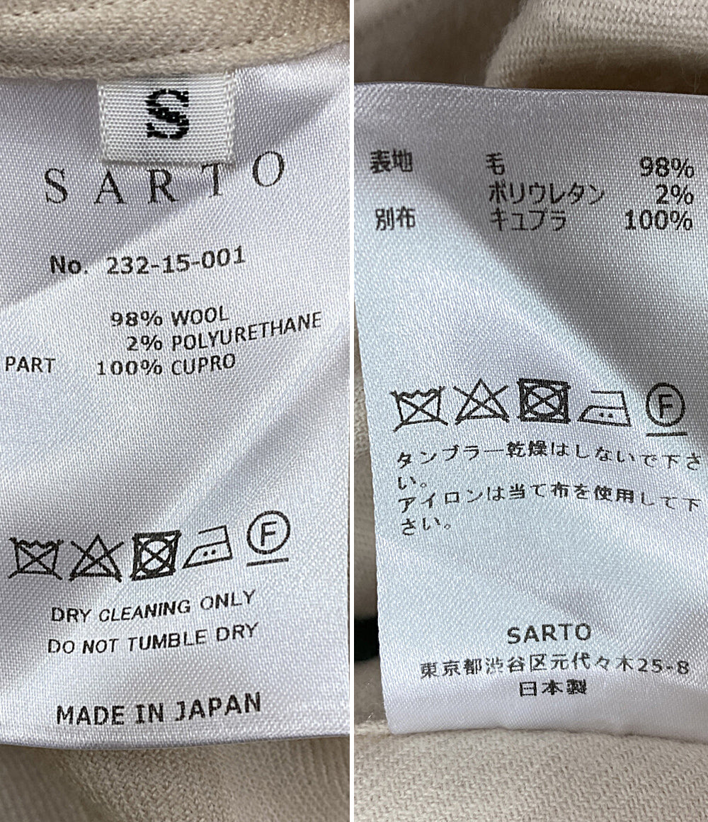 サルト 長袖シャツ アイボリー 232-15-001 レギュラーカラーシャツ      メンズ SIZE S  SARTO