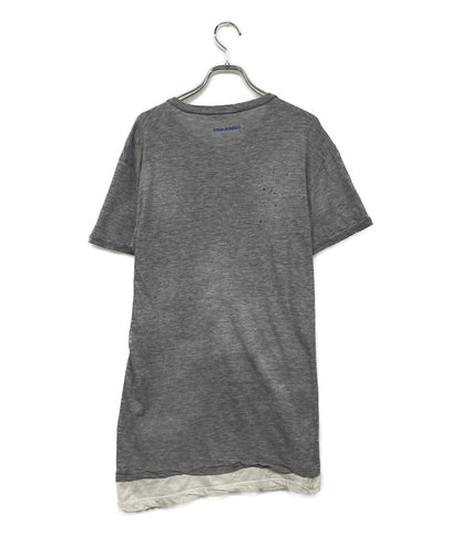 ディースクエアード  半袖Ｔシャツ damege layered tee      メンズ SIZE M  DSQUARED2