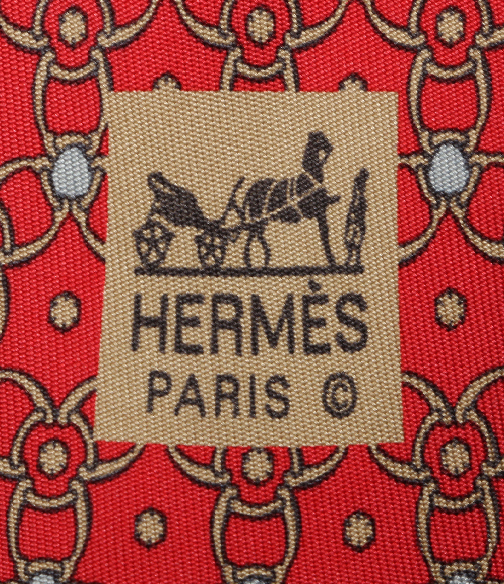 エルメス  ネクタイ シルク チェーン柄      メンズ   HERMES