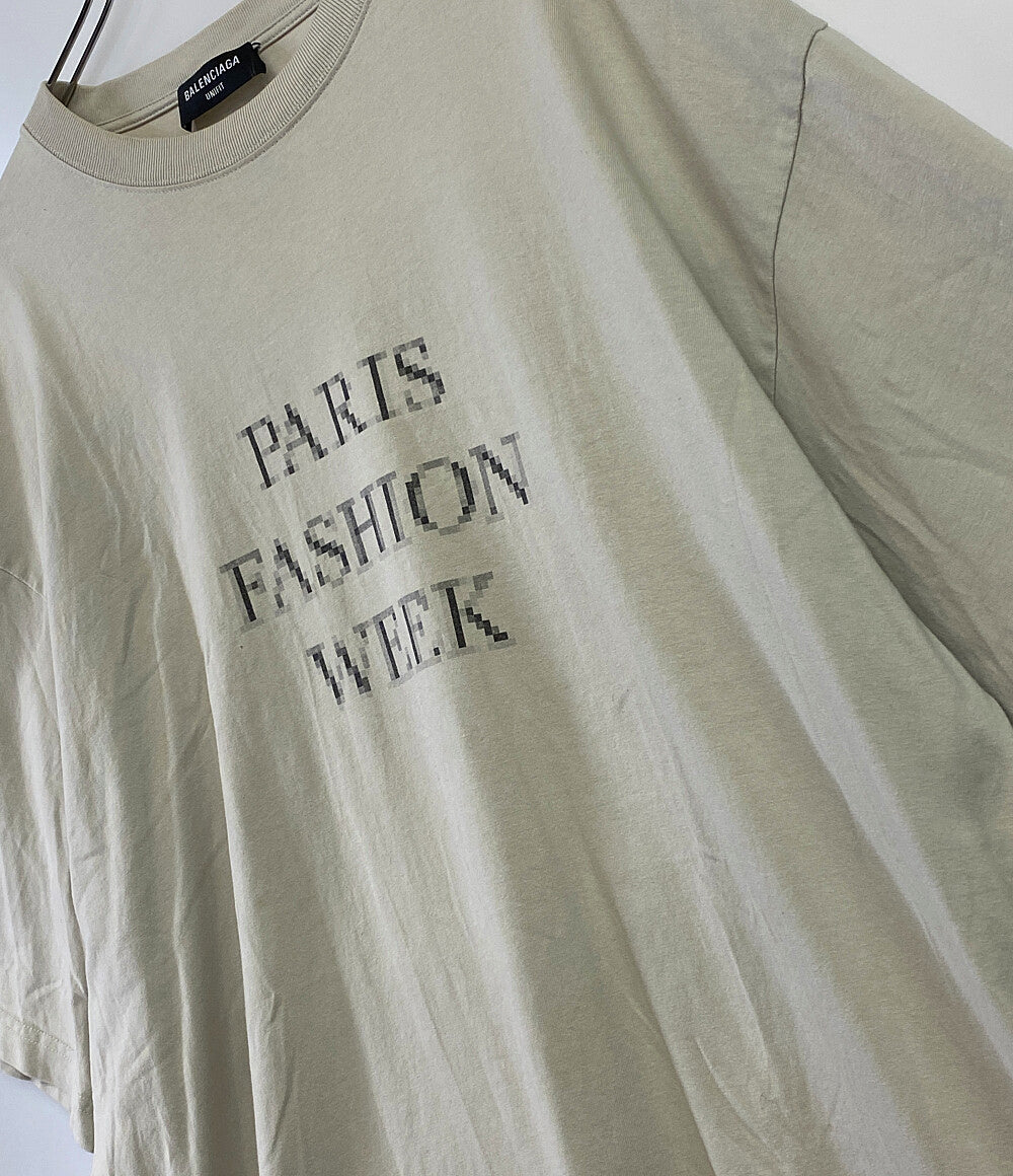 バレンシアガ  半袖Ｔシャツ PARIS FASHION WEEK FLATGROUND       メンズ SIZE L  BALENCIAGA