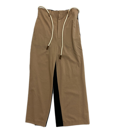 ETHOSENS 前後切替紐付きウールワイドパンツ E217-701 メンズ SIZE 2 エトセンス