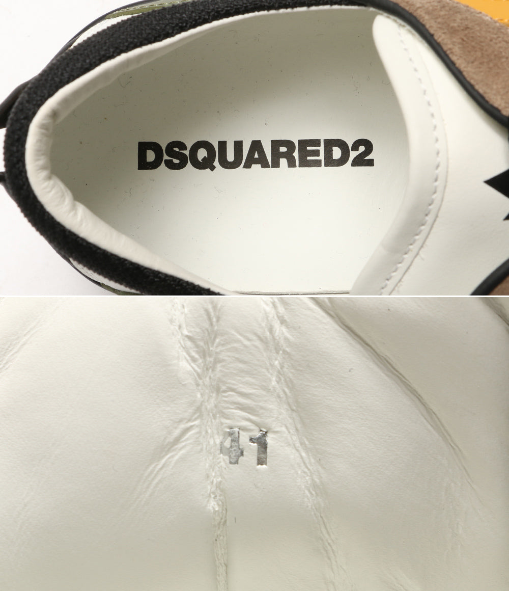 ディースクエアード  スニーカー SNM0196 レザー ベージュ×ホワイト      メンズ SIZE 41  DSQUARED2